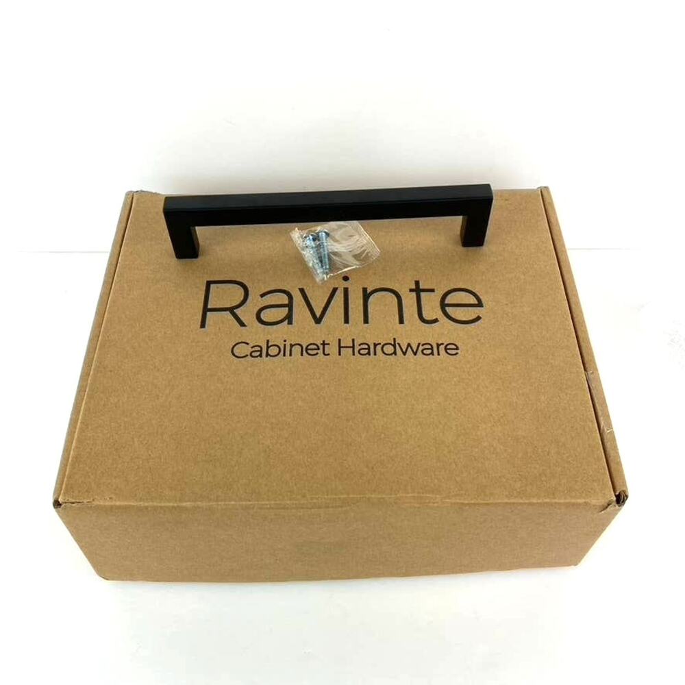 Ravinte 30 Pack 6.75 Inch Square Cabinet Hardware Pulls Handles Matte Black